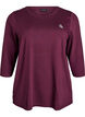 Sports top with 3/4 sleeves, Red, Packshot image number 0