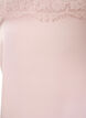Long satin top with lace edges, Red, Packshot image number 2