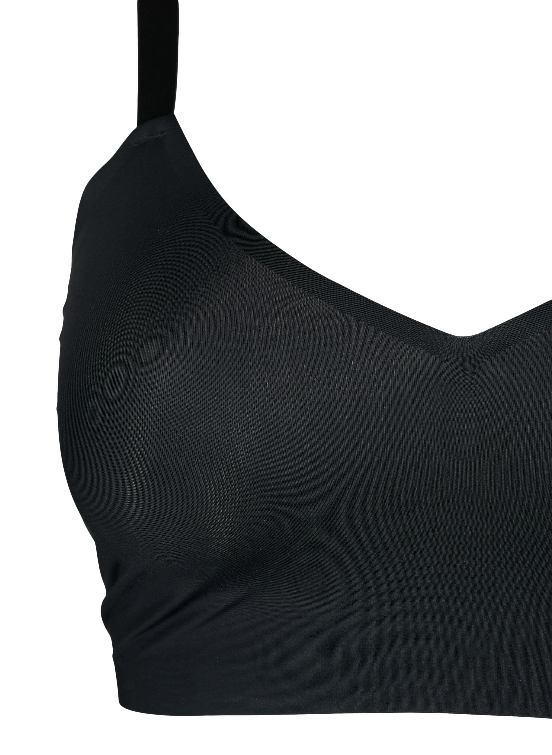 Zizzifashion Invisible bra, Black, Packshot image number 2