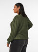 Textured jersey blouse with a balloon silhouette, Green, Model image number 2