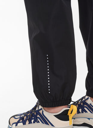 Rain trousers with reflectors, Black w. Reflex, Model image number 2