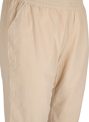 Cropped trousers in cotton, Oxford Tan, Packshot image number 2