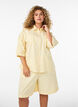 Striped high-waisted shorts with a loose fit, Yellow, Model image number 0