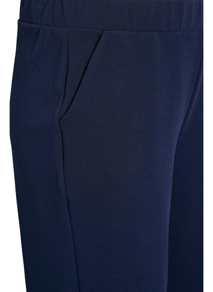 Loose trousers with 7/8 length, Blue, Packshot image number 2