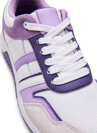 Wide fit trainers, White Purple, Packshot image number 2