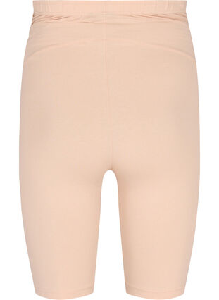 Cotton tight-fitting maternity shorts, Frappé, Packshot image number 1