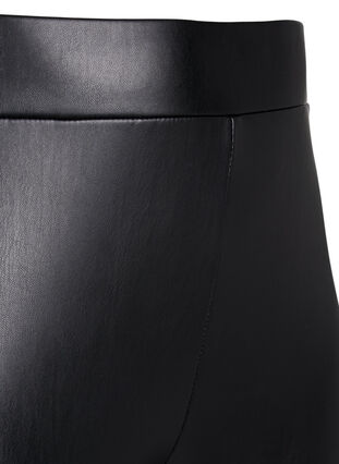 Coated leggings with a brushed inside, Black, Packshot image number 2
