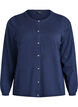 Cardigan with round buttons, Blue, Packshot image number 0
