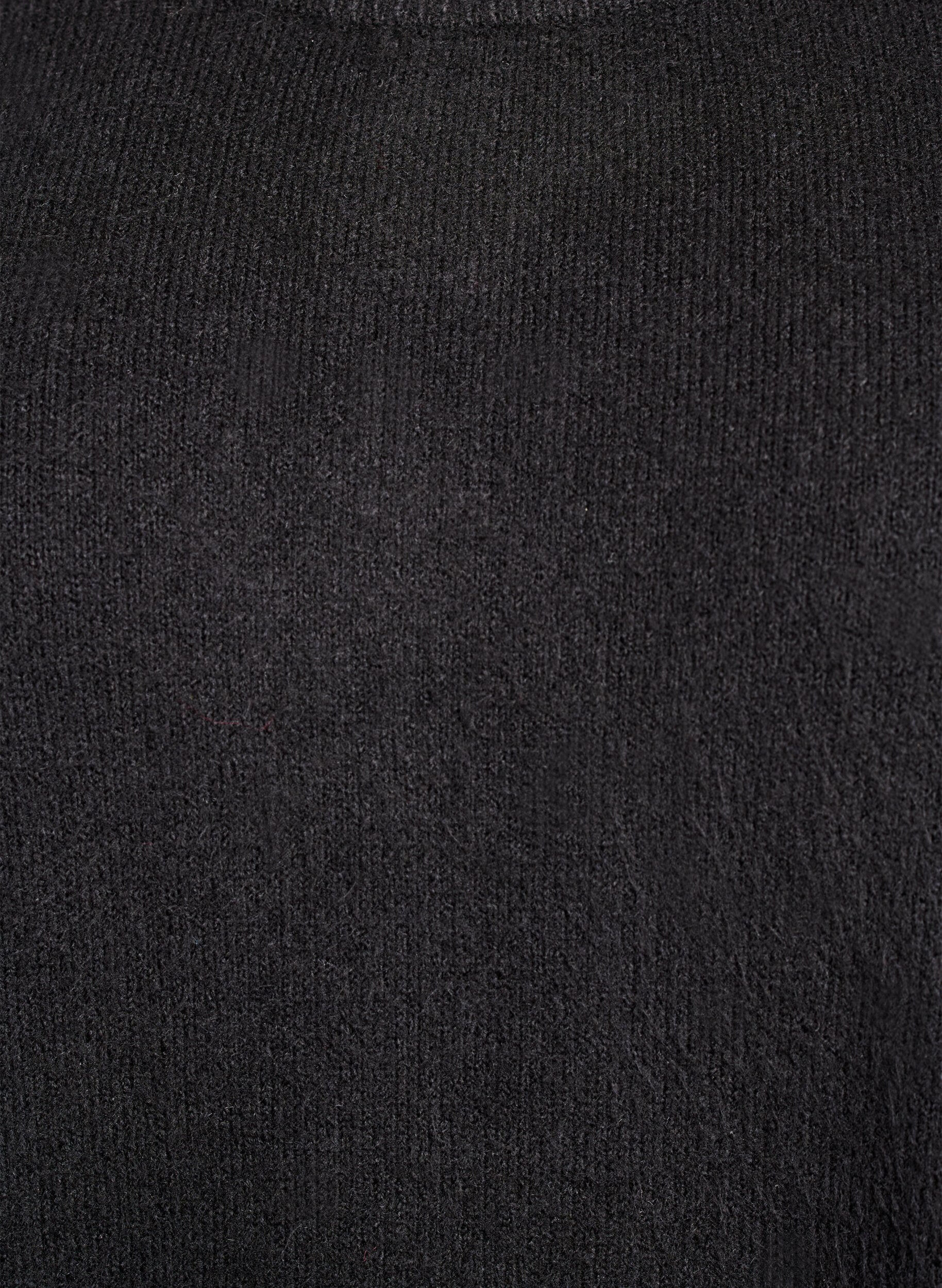ZizzifashionShort sleeveless knitted dress, Black, Packshot image number 2