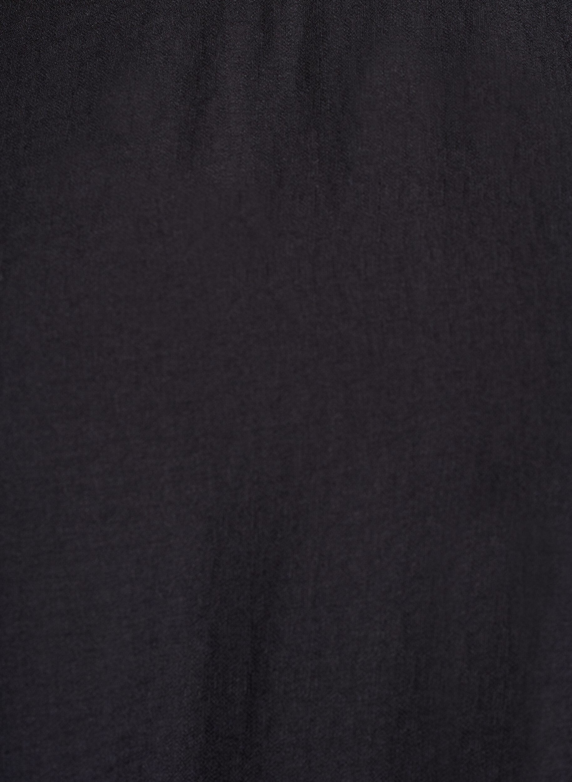 Zizzifashion Long-sleeved viscose blouse, Black, Packshot image number 2