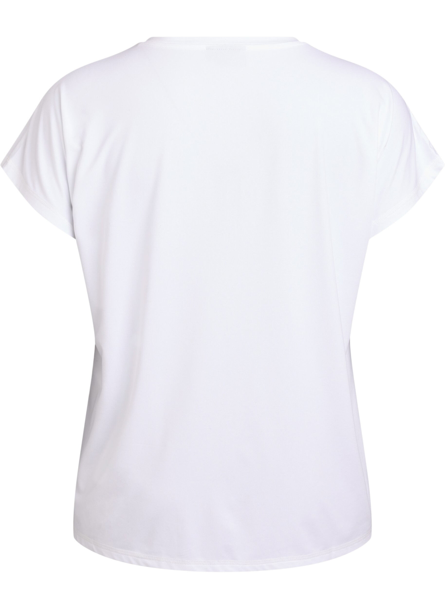 ZizzifashionSolid-coloured training T-shirt, White, Packshot image number 1