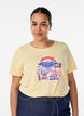 T-shirt with motif, Yellow, Model image number 0