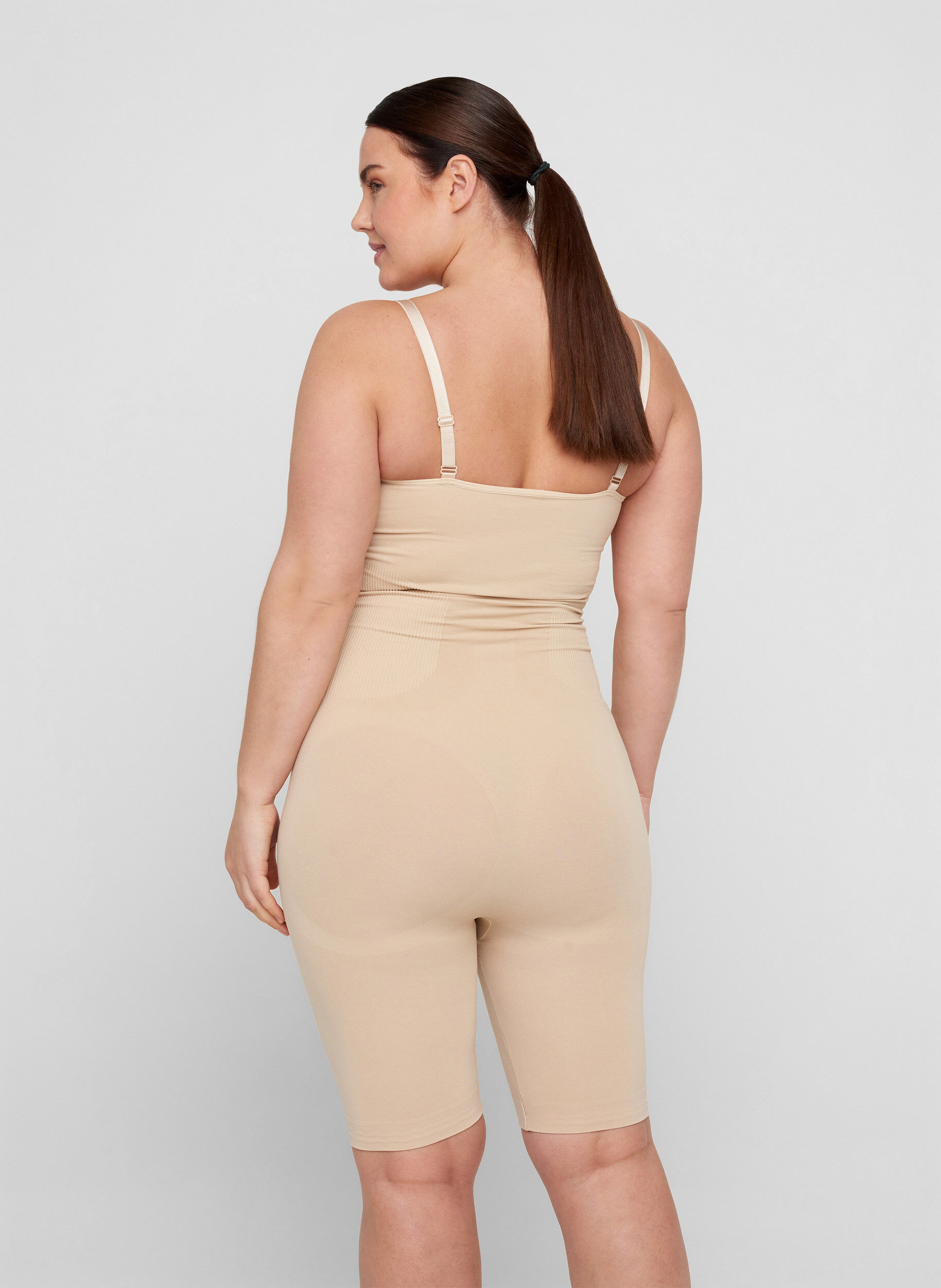 Zizzifashion Shapewear Overalls, Nude, Model image number 1
