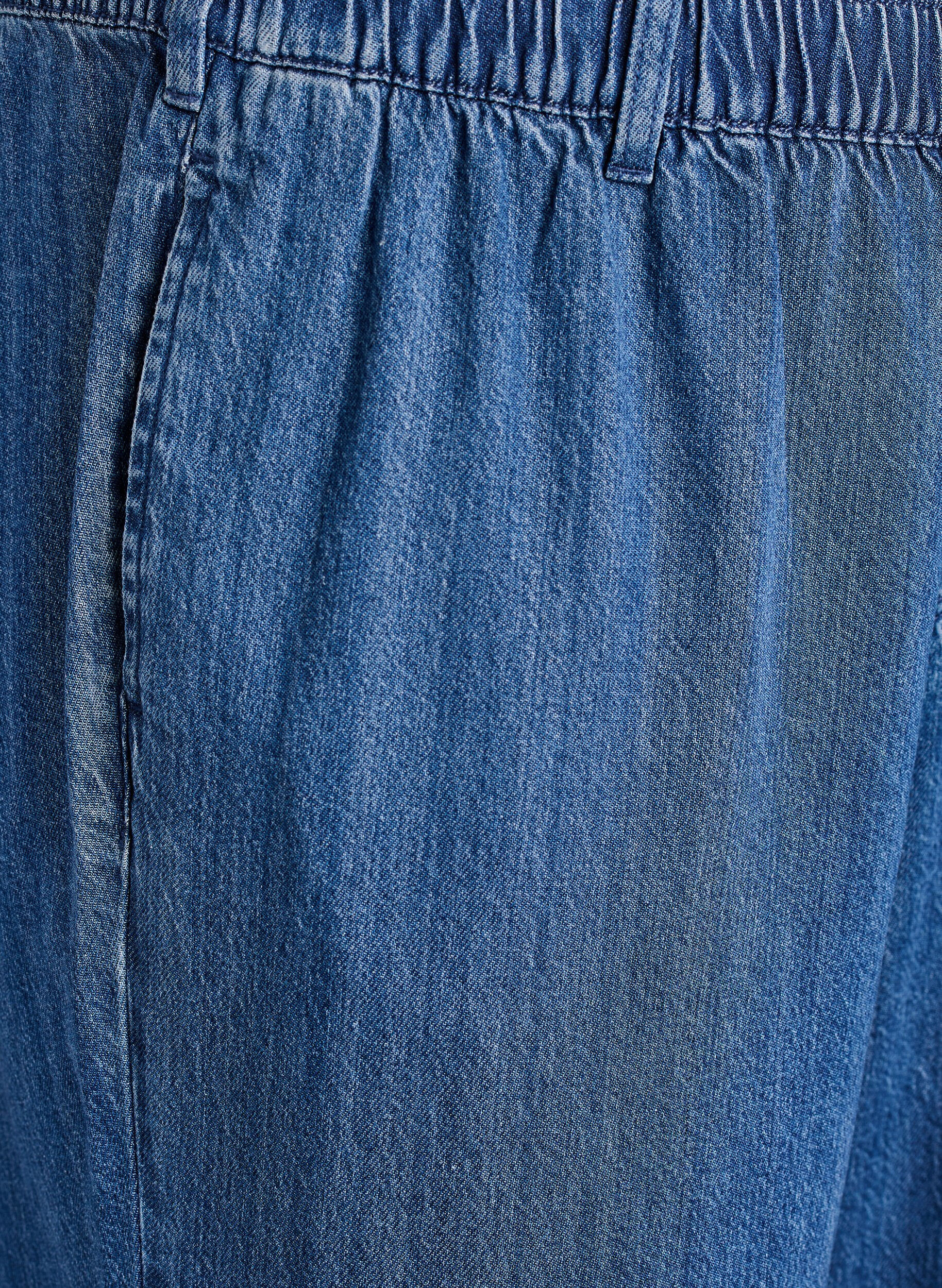 Zizzifashion Wide jeans with an elastic waistband, Blue, Packshot image number 2