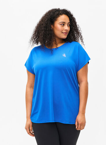 Short-sleeved workout t-shirt, Princess Blue, Model image number 0