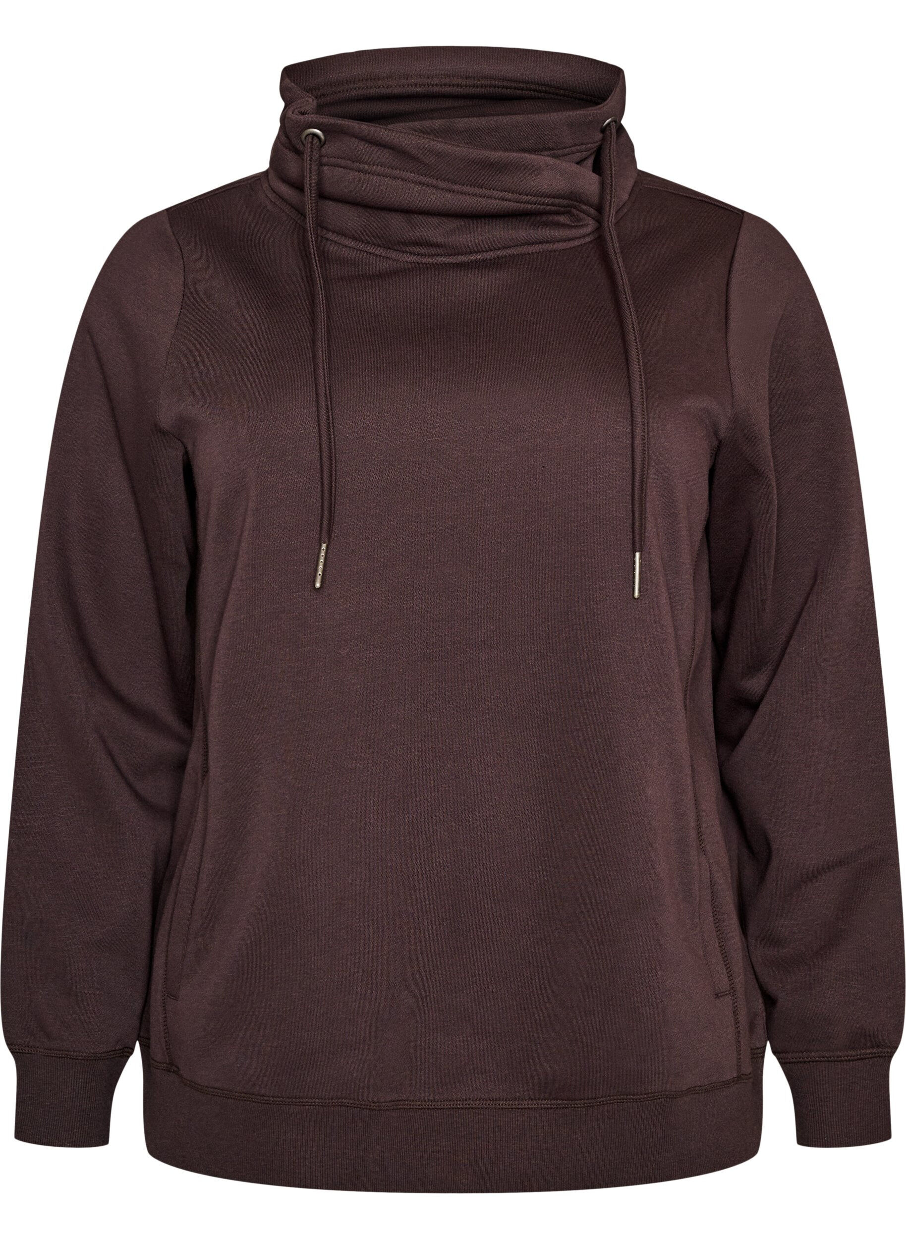 FLASH - Sweatshirt with high collar and pockets