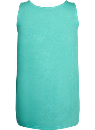Top with structure and round neckline, Turquoise, Packshot image number 1