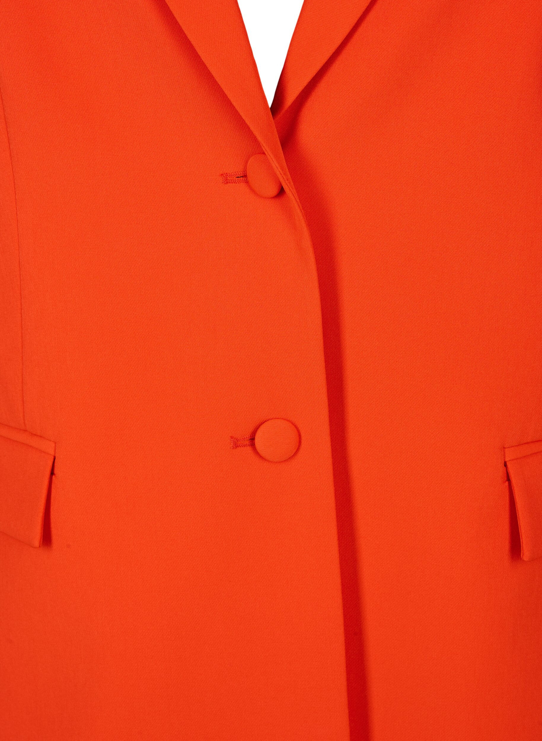 Zizzifashion Classic blazer with button fastening, Orange.com, Packshot image number 2