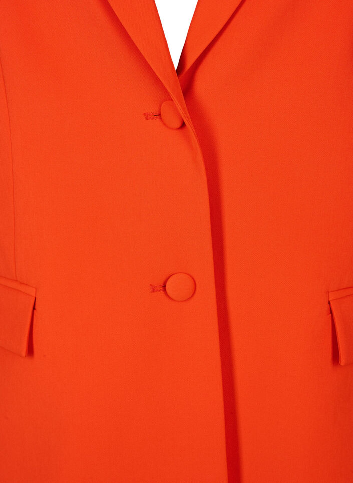 Classic blazer with button fastening, Orange.com, Packshot image number 2