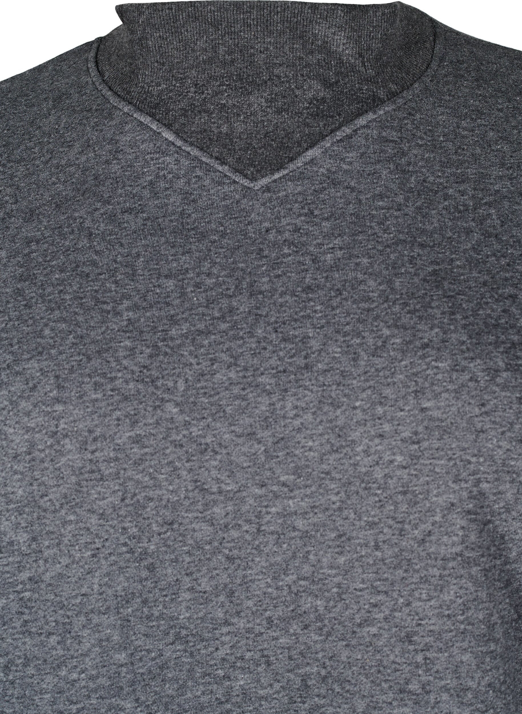 Zizzifashion Sweatshirt with high neck and long sleeves, Dark Grey, Packshot image number 2