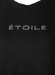 Organic cotton t-shirt with text, Black &Eacute;TOILE, Packshot image number 2