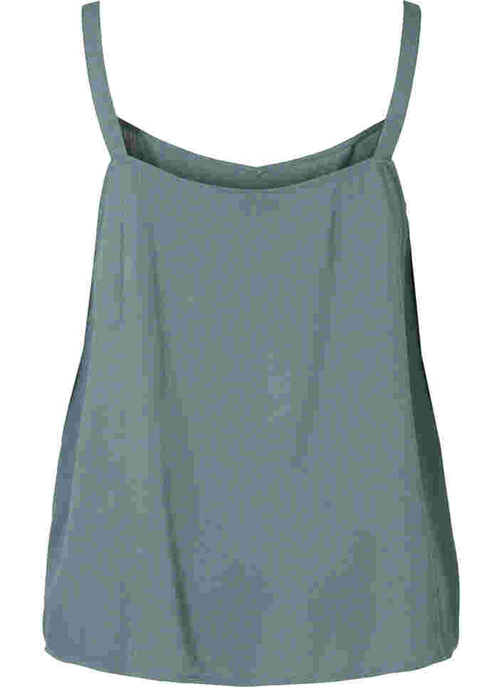Viscose top with an A-line cut, Balsam Green, Packshot image number 1
