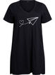 Organic cotton nightgown with v-neck, , Packshot image number 0