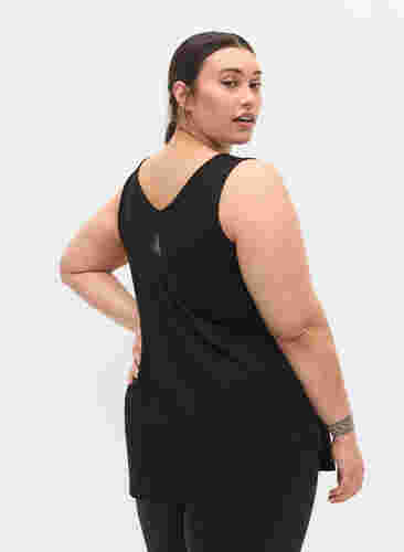 Viscose A-line workout top, Black w. YOU CAN, Model image number 1
