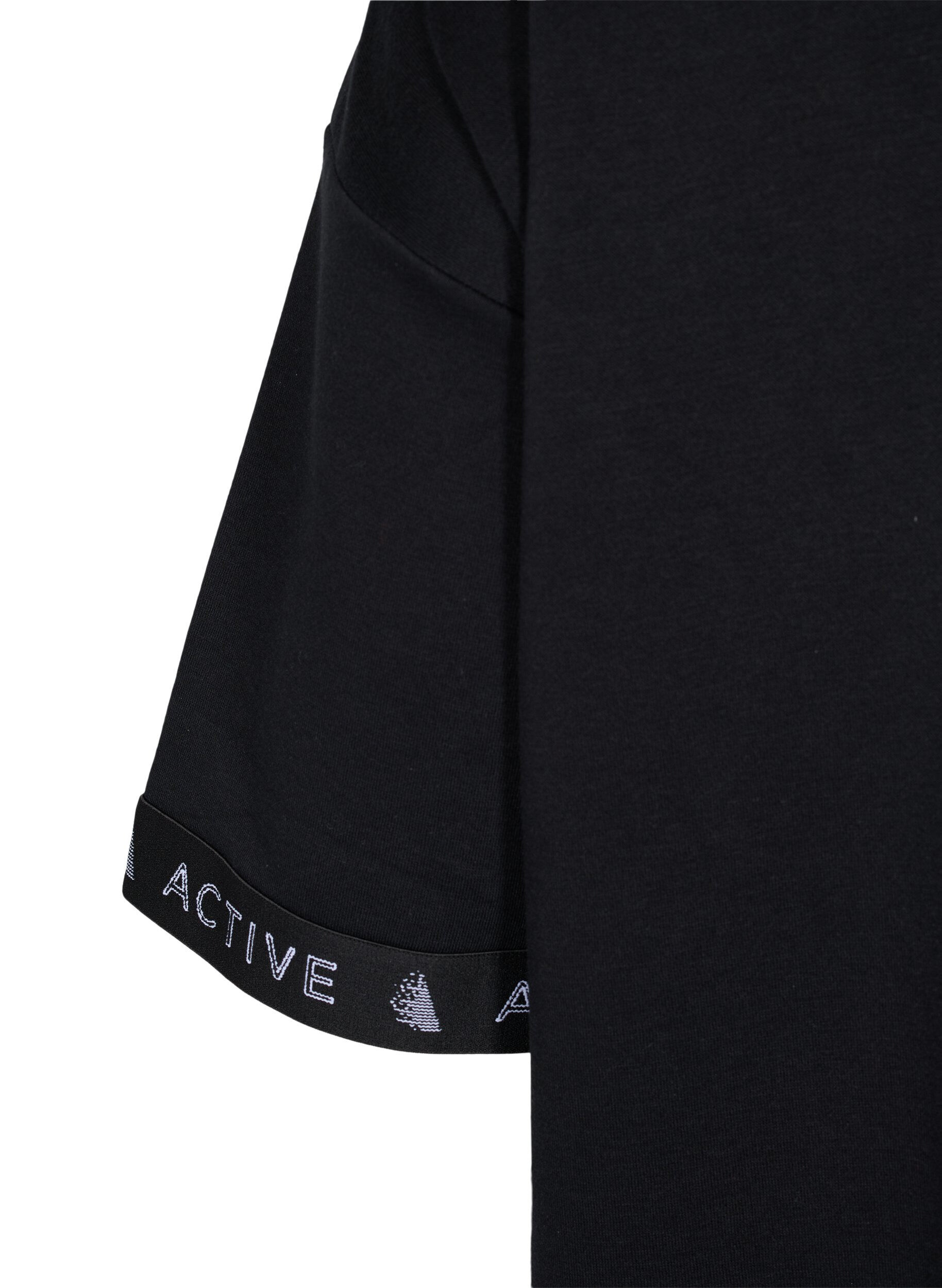 Zizzifashion Sweatshirt with 1/2 sleeves, Black, Packshot image number 3