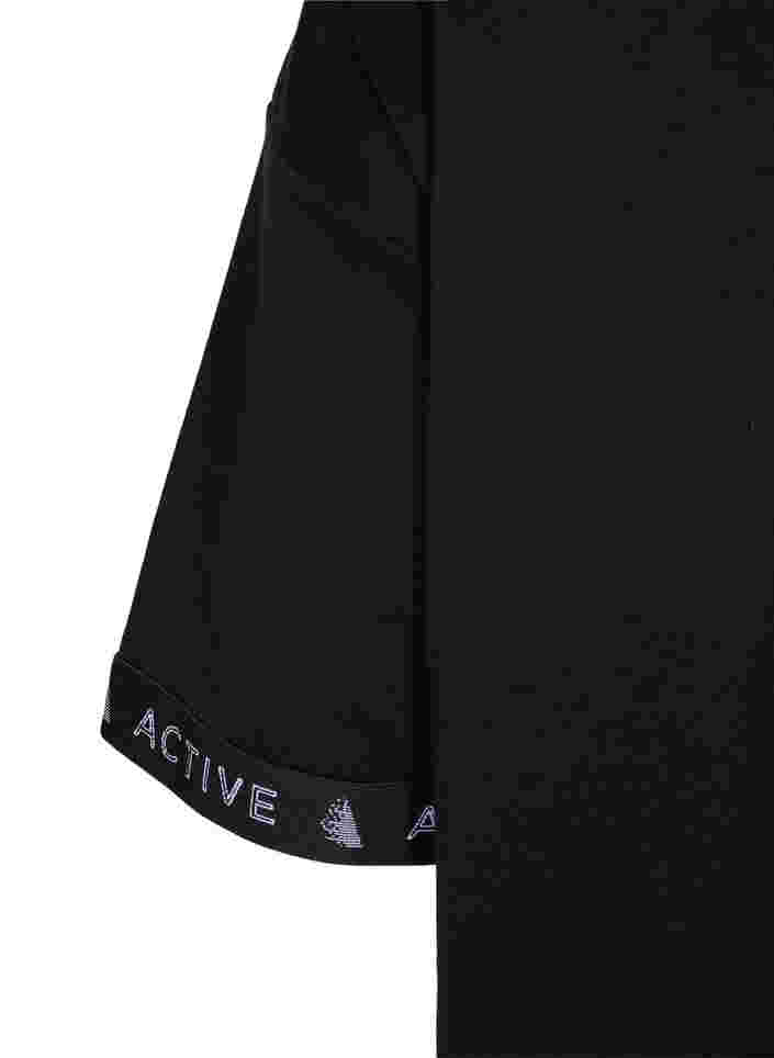 Sweatshirt with 1/2 sleeves, Black, Packshot image number 3