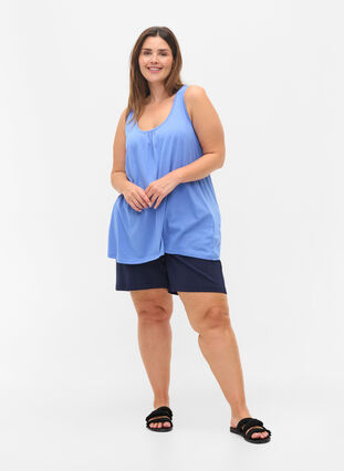 Sleeveless A-line top, Wedgewood, Model image number 2