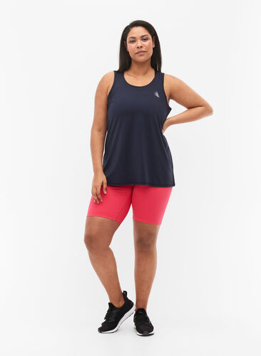 Tight-fitting workout shorts, Azalea, Model image number 2