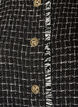 Checked waistcoat with decorative buttons, Black, Packshot image number 2