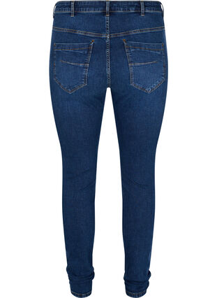 Super slim Amy jeans with high waist, Blue denim, Packshot image number 1