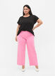 	 Flared jeans with high waist, Pink, Model image number 0