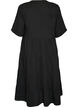 A-line midi dress in cotton muslin, Black, Packshot image number 1