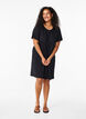 Cotton t-shirt dress, Black, Model image number 2