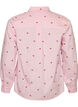 Shirt with embroidered flowers, Pink, Packshot image number 1