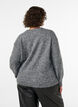 Jumper with flower appliqu&eacute;, Grey, Model image number 2