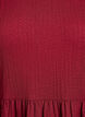 Short dress with texture and 3/4 sleeves, Dark Bordeaux, Packshot image number 2
