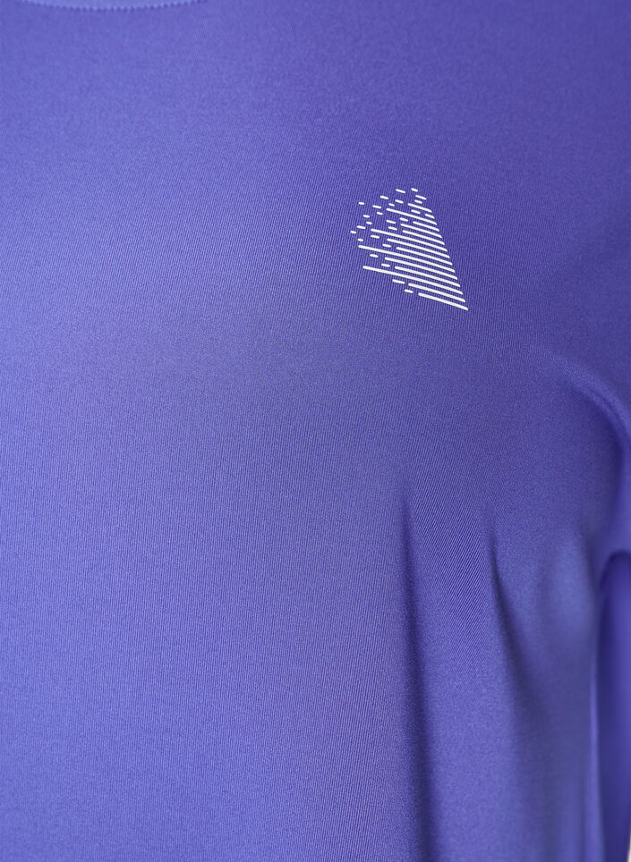 Solid-coloured training T-shirt, Blue, Packshot image number 2