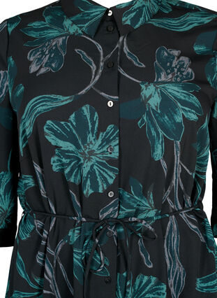 FLASH - Shirt dress with print, Black Scarab Flower, Packshot image number 2