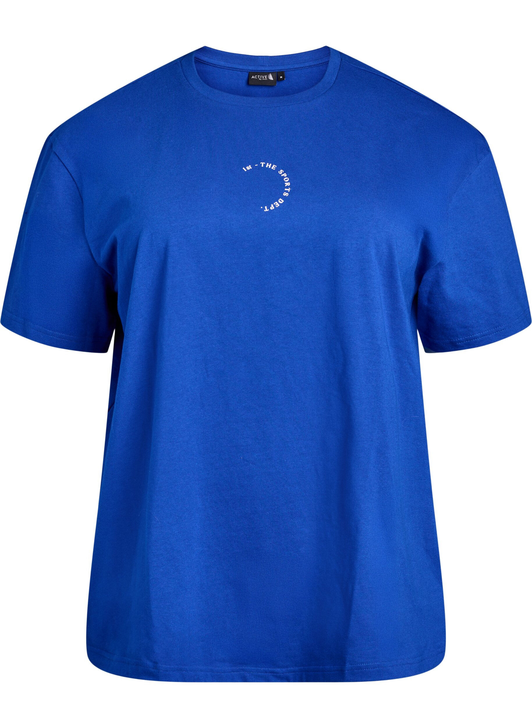 Zizzifashion Sporty T-shirt in organic cotton, Blue, Packshot image number 0