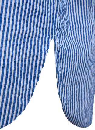 Striped cotton shirt with 3/4 sleeves, Surf the web Stripe, Packshot image number 3