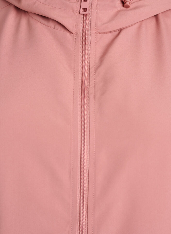 Lightweight jacket with a hood and zipper, Rose, Packshot image number 2