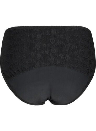 Period Pants with lace, Black/lace, Packshot image number 1