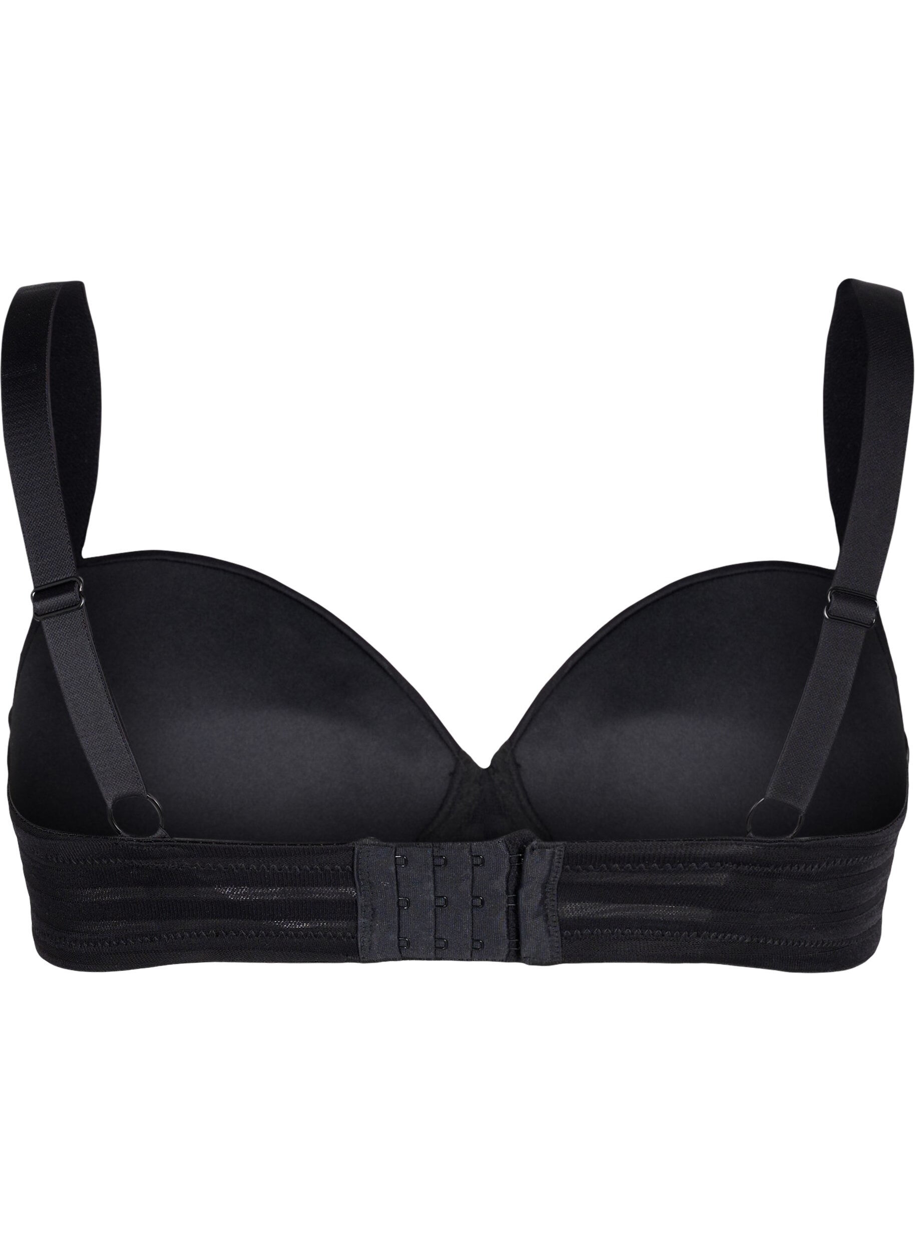 Zizzifashion Padded bra with underwire, Black, Packshot image number 1