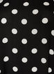 Dress in viscose with cutline, Black, Packshot image number 2