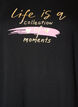 T-shirt with motif, Black, Packshot image number 2