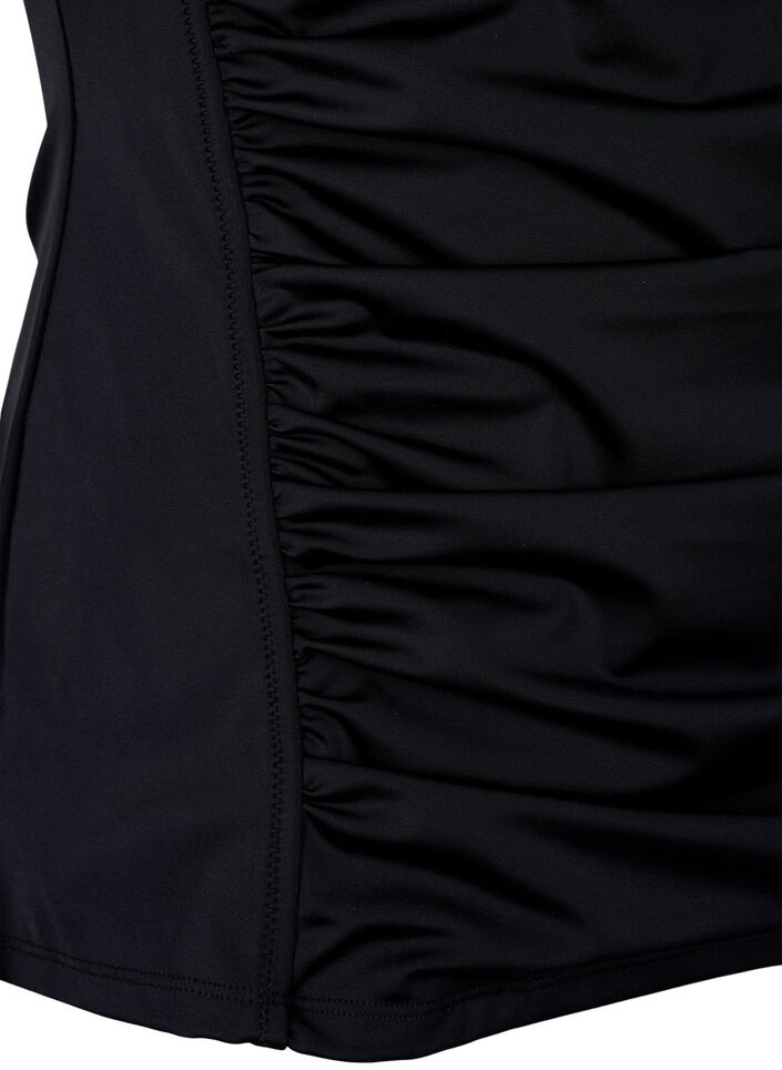 Draped tankini, Black, Packshot image number 3